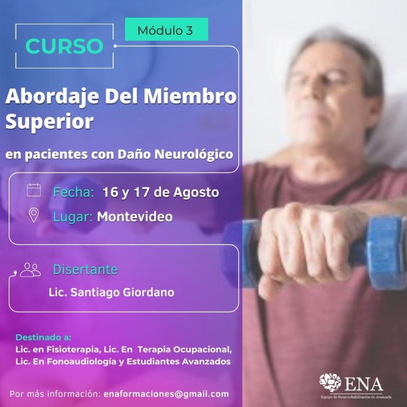 Curso Neurorehabilitación, Abordaje del Miembro Superior en daño Neurológico